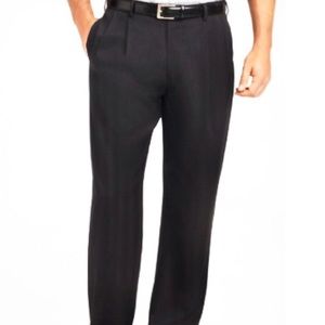 Michael Brandon Pants Slacks Black Wrinkle Resistant Dress Pants Sz 38 x 32 NWT